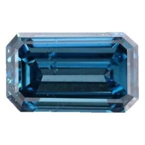 Loose Diamond 2.02 Carat Fancy Ocean Blue Emerald Cut VS1/2